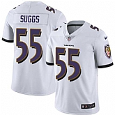 Nike Baltimore Ravens #55 Terrell Suggs White NFL Vapor Untouchable Limited Jersey,baseball caps,new era cap wholesale,wholesale hats